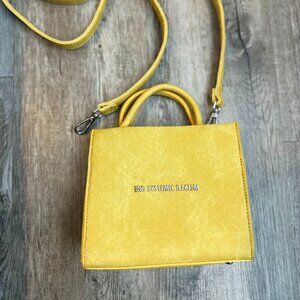 Brandon Blackwood Yellow Waxed Denim Silver Hardware ESR Tote